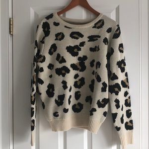 Animal print sweater